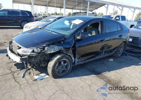 2019 Hyundai Ioniq Hybrid Blue из США, поврежденный, VIN KMHC65LC7KU179966